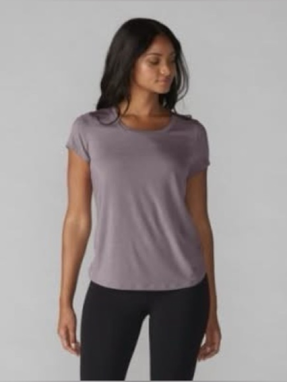 Tavi Cap Sleeve Tee | longer length | Dusk color